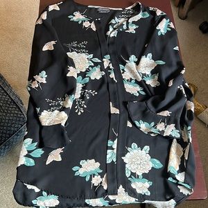 Van Heusen Butterfly Flower Flowy Blouse